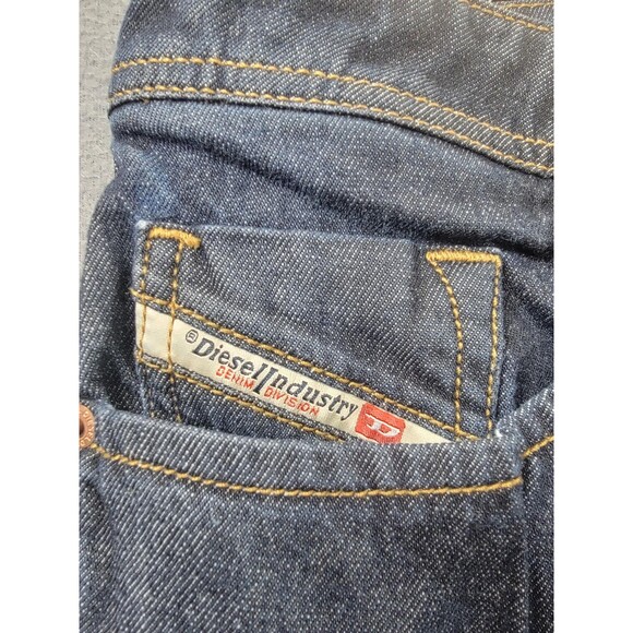 Diesel Larkee Straight Leg Jeans Mens 32x32 Blue Denim Stretch Dark Wash 009HF - Picture 7 of 16